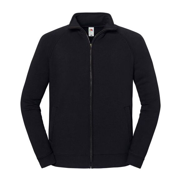 Fruit of the Loom Unisex Adult IconicSweat Jacket / Black